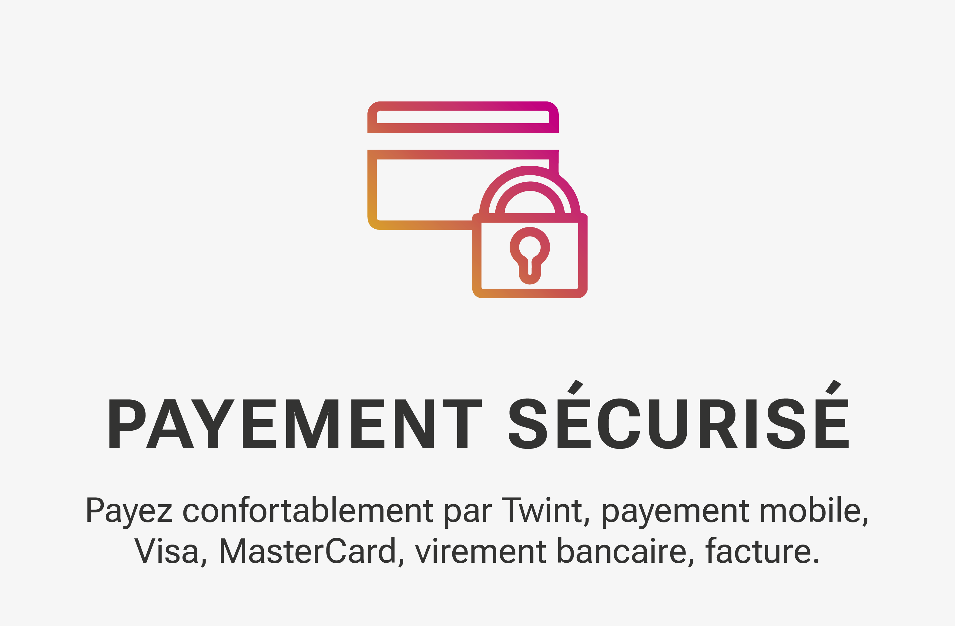 Payement sécurisé