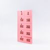 Garderobennummern Heftform, gelocht, Modell 464 / Tickets de vestiaire en forme de calepin, perforés, modèle 464