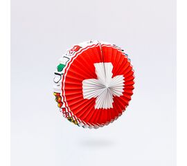 Radlampion mit allen Kantonen, Modell 109 / Lampion roue avec cantons, modèle 109