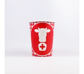 Becher Schweiz mit Kuhmotiv (8 Stück), Modell 4171 / Gobelet suisse avec tête de vache (8 pièces), modèle 4171