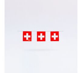 Fahnenkette Plastik Schweiz, Modell 781 / Guirlande du drapeau suisse en plastique, modèle 781