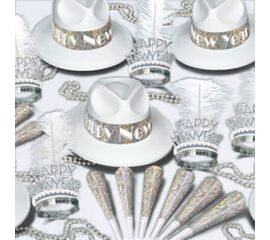 Deluxe Silvestersortiment silber, Modell 21 / Assortiment de luxe pour Nouvel An, argent, modèle 21
