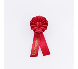 Rosette, ø 4 cm, mit bedruckten Schleifen, Modell 1305.1 / Rosace, ø 4 cm avec rubans imprimés, modèle 1305.1