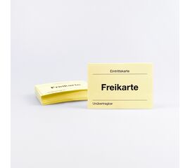 Eintrittskarten Freikarte (100 Stück), Modell 175 / Billets d'entrée « Place gratuite » (100 billets), modèle 175
