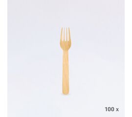 Gabel aus Holz (100 Stück), Modell 33154 / Fourchette en bois (100 pièces), modèle 33154