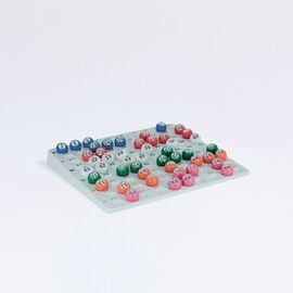 Kontrolltableau für Lottokugeln 22 mm, Modell 6028 / Plateau de contrôle pour boules de loto de 22 mm, modèle 6028