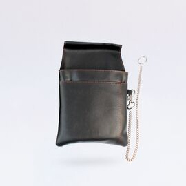 Haltertasche schwarz, Modell 104721 /  Sacoche noire, modèle 104721