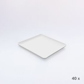 Bagastro Teller vierkant (40 Stück), Modell 57092 / Bagastro assiettes carrées (40 pièces), modèle 57092