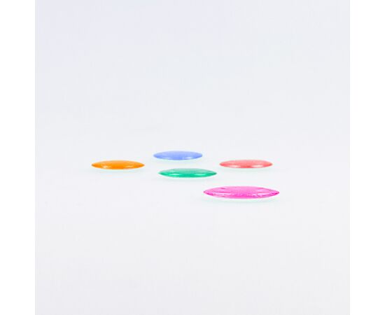 Abdeckplättli 6 x 100 magnetisch und gemischte Farben, Modell 6040.6 / 6 x 100 pions de loto magnétiques multicolores, modèle 6040.6