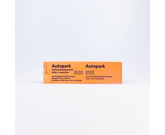 200 Parkscheine für Autos, Modell 59A / 200 tickets de stationnement pour voitures, modèle 59A