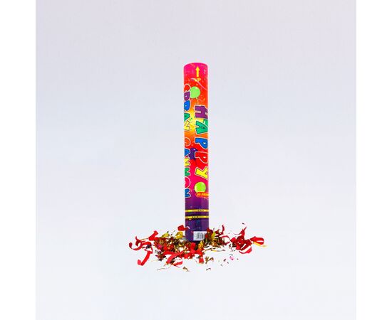 Bunte Konfettikanone 40 cm, Modell 684 / Canon à confettis multicolores 40 cm, modèle 684