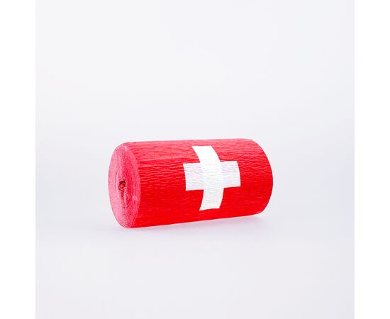 Repsband mit Schweizerkreuz gestickt, Modell 3121.2 / Ruban soie côtelée Suisse, modèle 3121.2