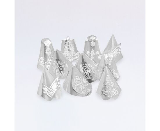 Silber-Hüte (25 Stück), Modell 76 / Chapeaux argentés (25 pièces), modèle 76
