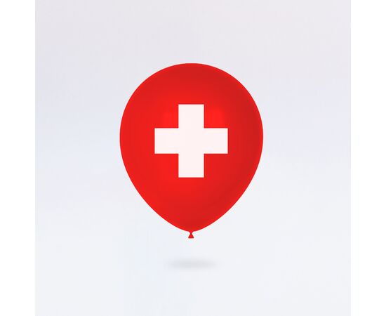 Ballone «Schweizerkreuz» (100 Stück), Modell 414 / Ballons « Drapeau suisse » (100 pièces), modèle 414