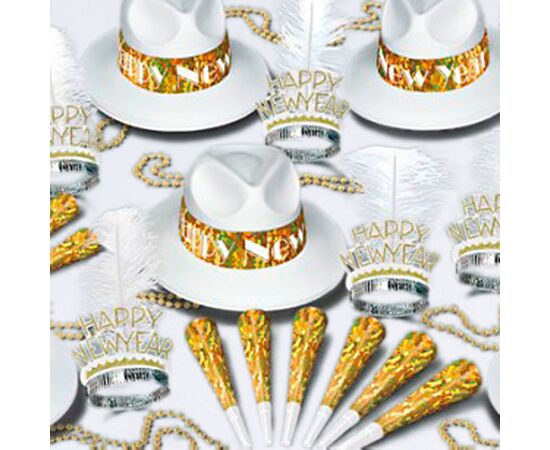 Deluxe Silvestersortiment gold, Modell 20 / Assortiment de luxe pour Nouvel An, or, modèle 20