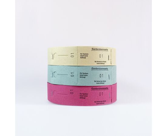 Bon-Rollen / Eintritts-Rollen Sonderanfertigung, Modell 468 / Rouleaux de tickets / Rouleaux de billets d'entrée Fabrication sur demande, modèle 468