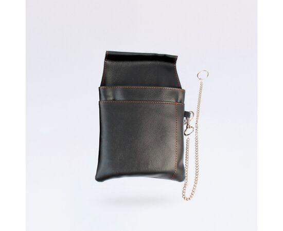Haltertasche schwarz, Modell 104721 /  Sacoche noire, modèle 104721