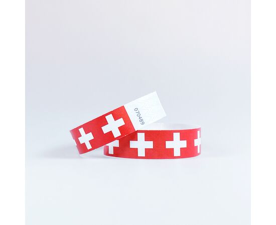 Kontrollbänder Schweiz (100 Stück), Modell 564 / Bracelet de contrôle « Suisse » (100 pièces), modèle 564