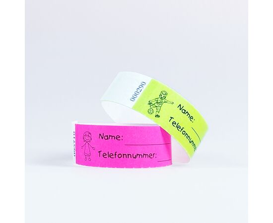 Kontrollbänder Kinder (100 Stück), Modell 568 / Bracelet de contrôle pour enfants (100 pièces), modèle 568