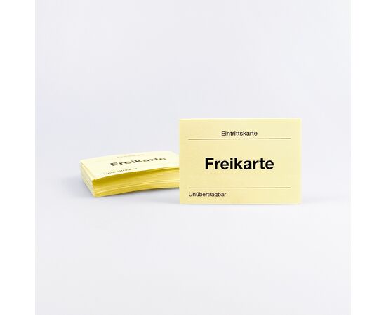 Eintrittskarten Freikarte (100 Stück), Modell 175 / Billets d'entrée « Place gratuite » (100 billets), modèle 175