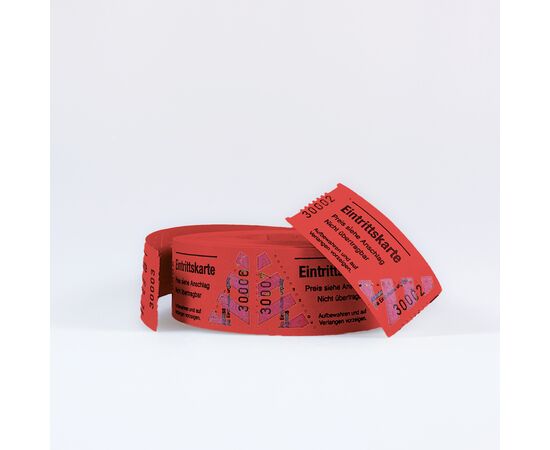 Eintrittsbillette in Rollenform, Rolle à 500 Billette, Modell 463 / Billets d'entrée sous forme de rouleau, rouleau de 500 billets, modèle 463